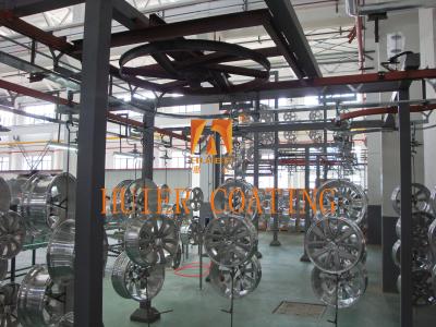 China Steel wheel electrophoresis, painting and powder coating line for sale