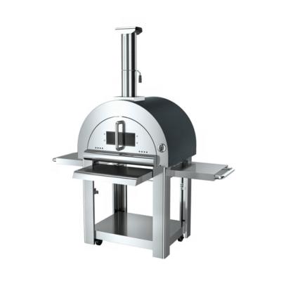 China Large Size Kitchen Adjustable Outdoor Pizza Oven Black Powder Coating Iron Pizza Oven Size Outdoor Kitchen for sale