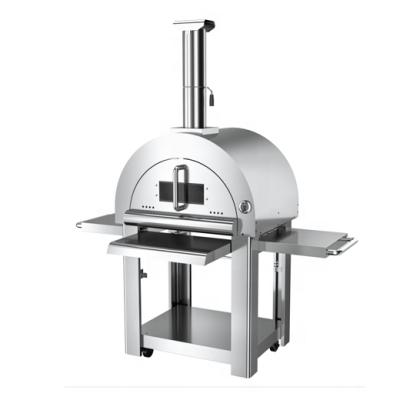 China Adjustable Height All Stainless Steel Outdoor Pizza Oven Charcoal Pizza Oven BBQ Grills Pizza Oven for sale