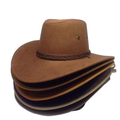 China Comfortable Cool Western Cowboy Hats Men Sun Visor Hat Women Travel Western Cowboy Performance Hats for sale