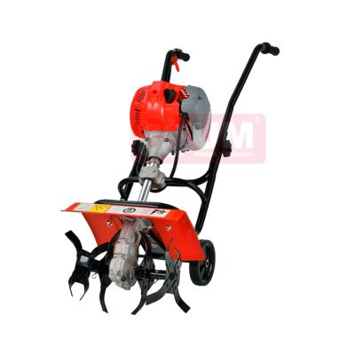 China Hotels Two Wheel 52cc Engine Mini Farm Machinery Power Weeder Hand Push Cultivators for sale