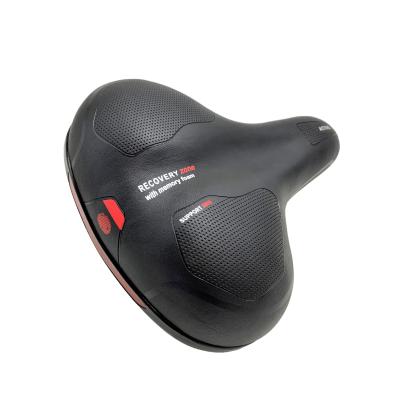 China Bike Single Saddle Reflective Brand Waterproof Portable Leather Bike Saddle Accessories for sale