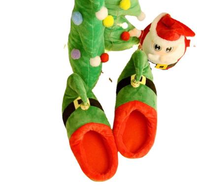 China CUSHIONING Free Sample 2021 Wholesale Winter Home Christmas Soft Plush Designer Slippers for sale