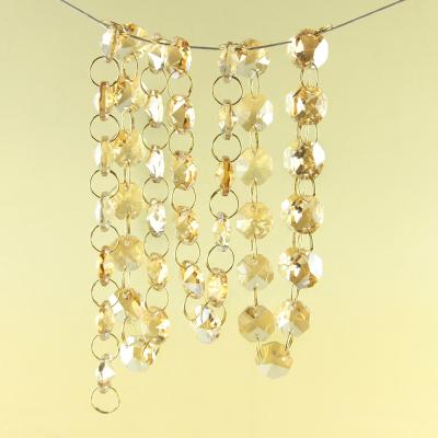 China Crystal Beads Strands For Home / Wedding Top Selling Cheap Home Curtain Crystal Beads Strand Multicolor Glass Decoration Chandelier In Clear Lamp Decoration for sale