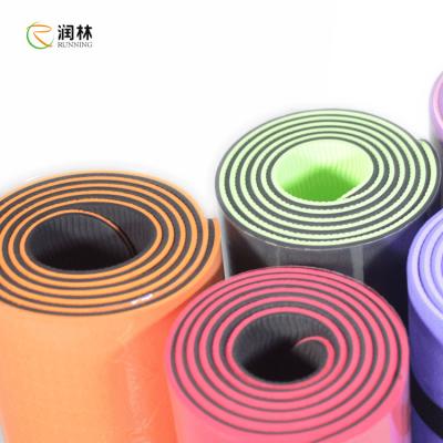 China esteira da ioga da aptidão de 6mm, ioga Mat Eco Friendly do TPE para Pilates à venda