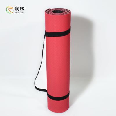 China Deslizamento amigável de Mat For Home Workout Anti da ioga da aptidão de Eco 4mm à venda