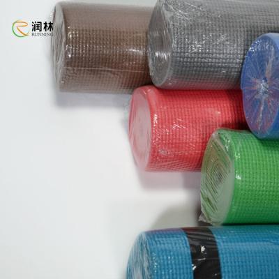 China Exercise Fitness 4-10mm Thickness Yoga PVC Mat Roll Anti-Slip Various Color for sale