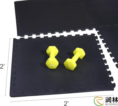 China Deslize não o exercício preto Mat With do enigma 1/2” EVA Foam Interlocking Tiles grossa extra à venda