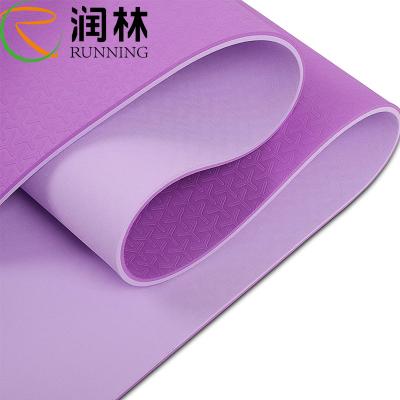 China Claro - o costume roxo desliza não a ioga amigável Mat Foldable With Travel Bag do TPE de Pilates Eco à venda