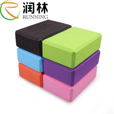 China Tijolo de LOGO Fitness Eva Foam Yoga da cópia para os músculos que constroem 23cm*15cm*7.5cm à venda