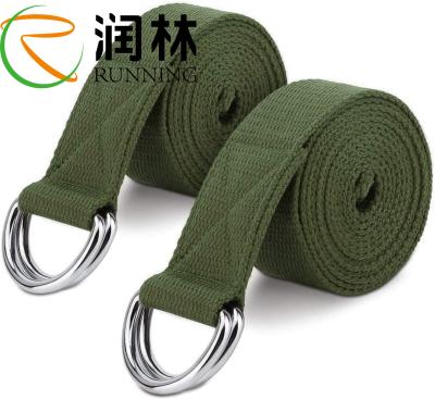 China Flexibilidade e fisioterapia do algodão D Ring Yoga Strap Stretches For do poliéster à venda