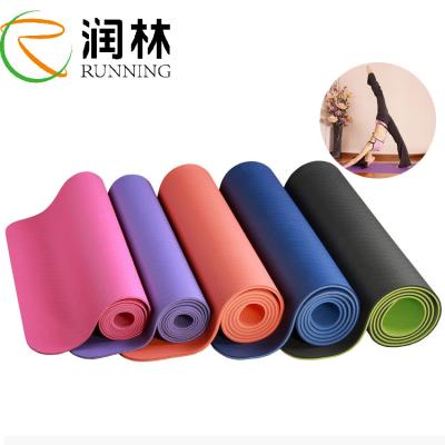 China Ioga de borracha Mat Anti Tear Non Slip do Gym do TPE da marca própria 6Mm à venda