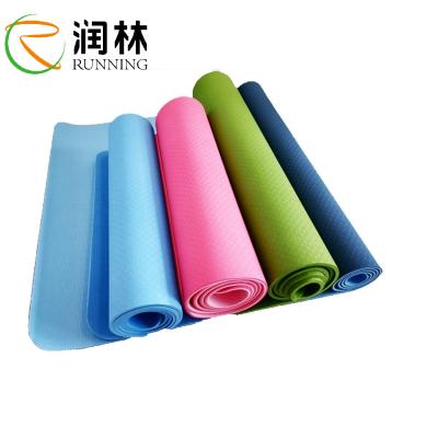 China Espuma a esteira 6mm pura grossa feita sob encomenda da ioga da dupla camada das cores de EVA Yoga Mat 4mm à venda