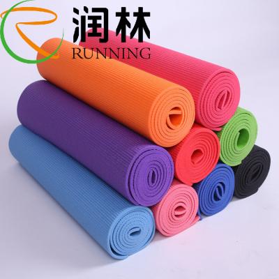 China Gym Custom Print PVC Yoga Mat 3mm 4mm 5mm 6mm 8mm Thick With Carry Strap for sale