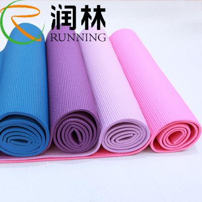 China Pilates Floor Workout Eco PVC Yoga Mat Non Slip With Carrying Strap for sale