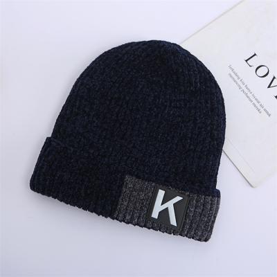 China COMMON Professional Supplier Men's Custom Embroidery Logo Cuffed Winter Hat Beanie Knitted Hat for sale