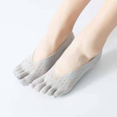 China G004 Five Finger Mouth Silicone Ray-silk Invisible Shallow Stockings Summer Breathable Mesh Velvet Lady Stockings for sale