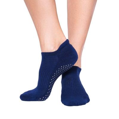 China G011 Breathable Custom Yoga Socks Pilates Ballet Sports Cushioned Breathable Ankle Socks Low Cut Non Slip Cotton Socks for sale