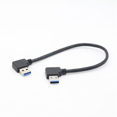 China Video Game Player Wholesale Price USB 3.0 Type A Male 90 Degree Left Angled To USB 3.0 A Type Rectangle Extension Cable for sale