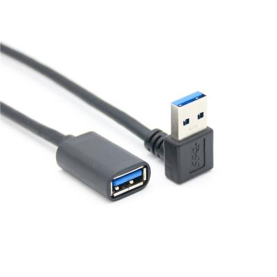 China Wholesale MP3/MP4 Player Up 90 Degree USB 3.0 A Male To A Female Extension Cable High Speed ​​5Gbps Adapter Data Usb Cable for sale