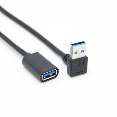 China MP3/MP4 Player Factory Price Down 90 Degree USB 3.0 A Male To A Female Extension Cable High Speed ​​5Gbps Adapter Data Usb Cable for sale