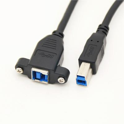 China High Quality MP3/MP4 Player USB 3.0 Cable B Male to B Panel Mount Printer Extension Cable Computer Female Data Cable Cord for sale