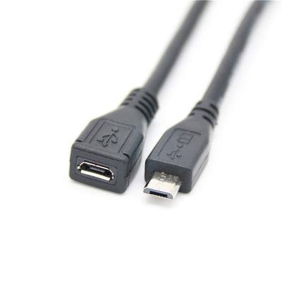 China MP3/MP4 Player Micro USB Male To Extension Cable Android Phone Data Cable Mic USB V8 Female Data Cable for sale