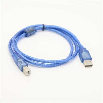 China Mobile Phone Usb Printer Cable Usb 2.0 High Speed ​​Type A Male To B Male Blue Usb Printing Cable For Printer Scanner Fax Cable for sale