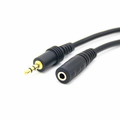 China Factory Price 3.5mm Car Male To Female Earphone Audio Extension Cable For Speaker Car Home Stereos Phone MP3 Aux Cable. for sale