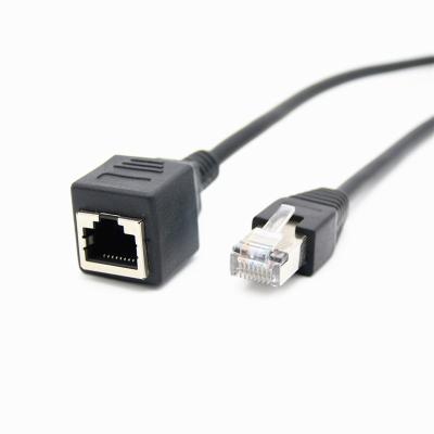 China Wholesale Pure Copper Ethernet Lan Network Cable RJ45 Male To Female Extension Cable for sale