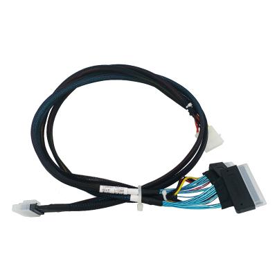 China COMPUTER PCIe 4.0 SlimSAS 8i (SFF-8654) two to U.2 SFF-8639 cable for sale