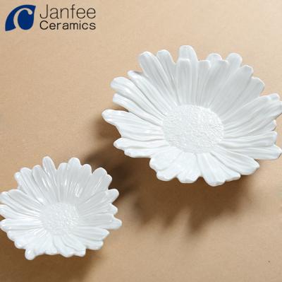 China Jewelry Packaging & White Ceramic Display Ring Plate Trinket Ring Holder for sale