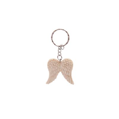 China Opener Resin Angel Wings Cheap Key Chains for sale