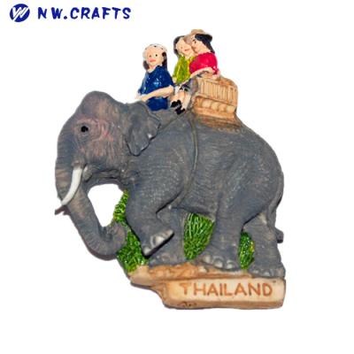 China Wholesale Epoxy Europe 3d Thailand Elephant Souvenir Refrigerator Fridge Magnet for sale