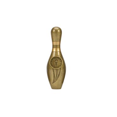 China Europe wholesale funny resin bowling pin souvenir bronze trophy for sale