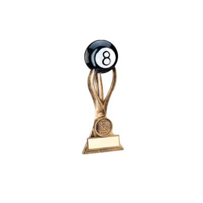 China Europe Resin 3D Snooker Reward 8 Ball Billiards Trophy Single Item for sale