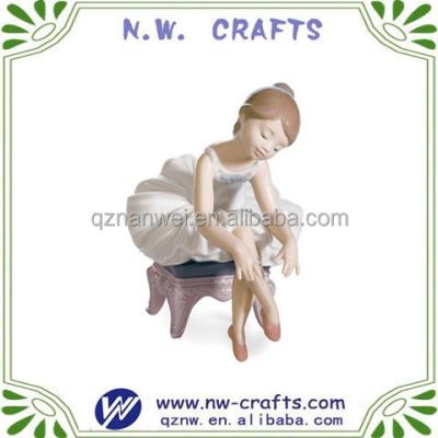 China Europe Resin Ballerina Statues Home Decoration Gifts for sale