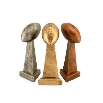 China Europe Lombardi Style Fantasy Football Resin Trophies for sale