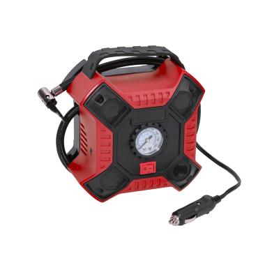 China Inflate tires in stock! 160PSI 12v Electric Car Air Compressor Car Motorcycle Bicycle Tire Inflators with LED Light for sale