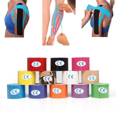 China Waterproof Hot Selling Wholesale Custom Printed Multicolor Sports Fitness Muscle Kinesiology Tape for sale