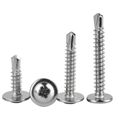 China Pan China Factory Supply Metal Hexagon Head Tek Hex Self-Drilling Screws Galvanized With Epdm Gaskets Covering Screws for sale