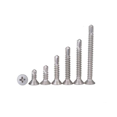 China Pan Stainless 304 Steel 316 Roof Fastener Tek Wafer Around Head Self-drilling Screws for sale