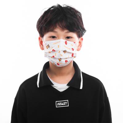 China 3 Ply Cartoon Printing Children Breathable Face Masks Disposable for sale