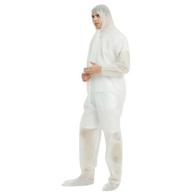 China Breathable and comfortable breathable summer hooded protectiveclothing non-woven coverall for sale