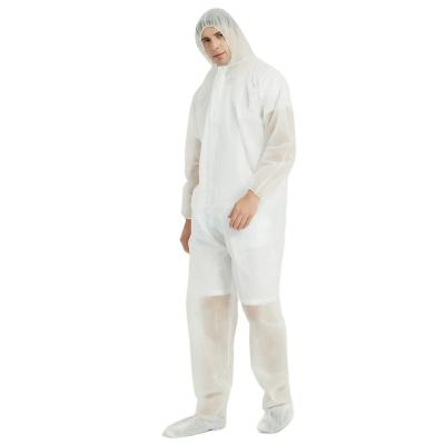 China Factory Wholesale Hooded Protective Clothing Breathable and Foot Protective Suit for sale