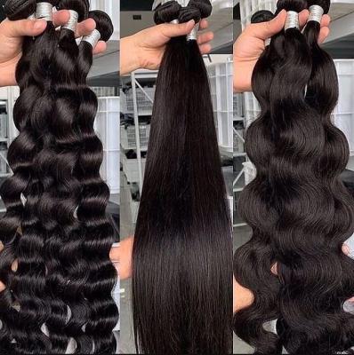 China Silky Straight Wave Brazilian Hair Bundles Cheap Remy Cuticle Aligned Human Hair Vendors Natural Color Weave Bundles Extensions for sale