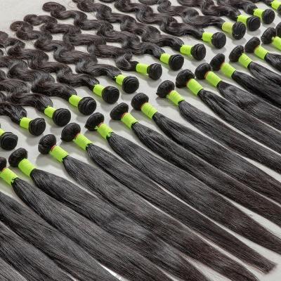 China Wholesale Unprocessed Silky Straight Wave Virgin Virgin Hair, Hair Extension Bundle Weaves, 100% Raw Virgin Cuticle Aligned Hair Vendor for sale