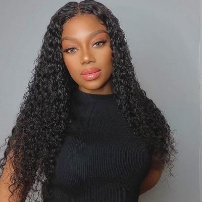 China Brazilian Full Lace Body Wave Front Wig Water Wave Human Hair Wigs Deep Curly Frontal Virgin Hair Wig For Black Women for sale