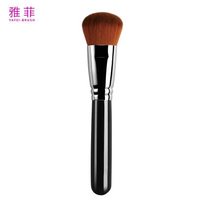 China Copper Ferrule Round Foundation Brush Soft Face Cosmetic Brush Customization for sale