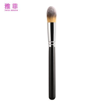 China Private Label Flame Shaped Fluffy Foundation Brush With Soft Nylon Hair for sale